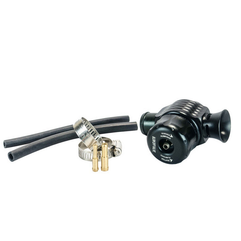 BAOLUN Universal Turbo deviatore valvola di scarico scarico doppia porta con avvisatore acustico per VW MK4 Golf Polo GTI 1.8T Saab Turbo
