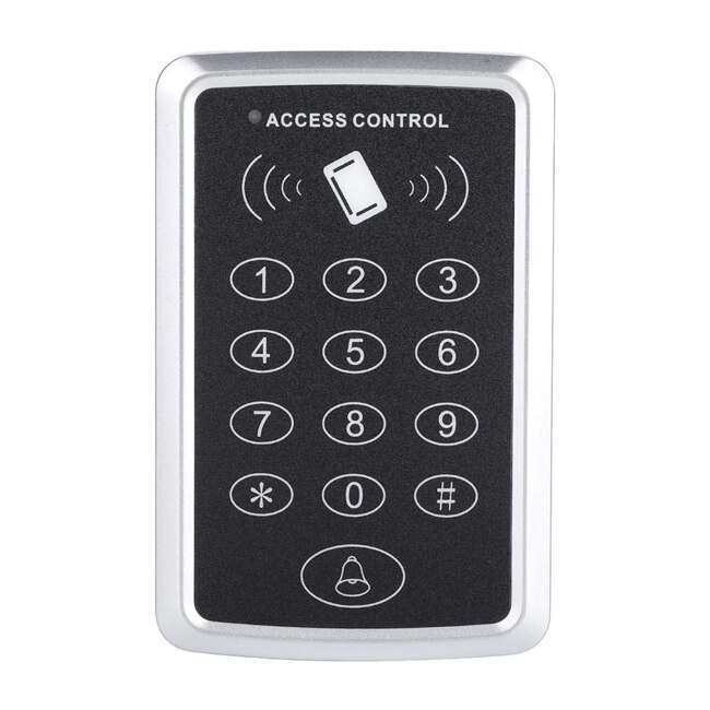 Waterproof 125KHz RFID Access Control Keypad Outdoor Rainproof Cover EM Card Reader 10pcs Keyfobs For Door Access Control System: access control
