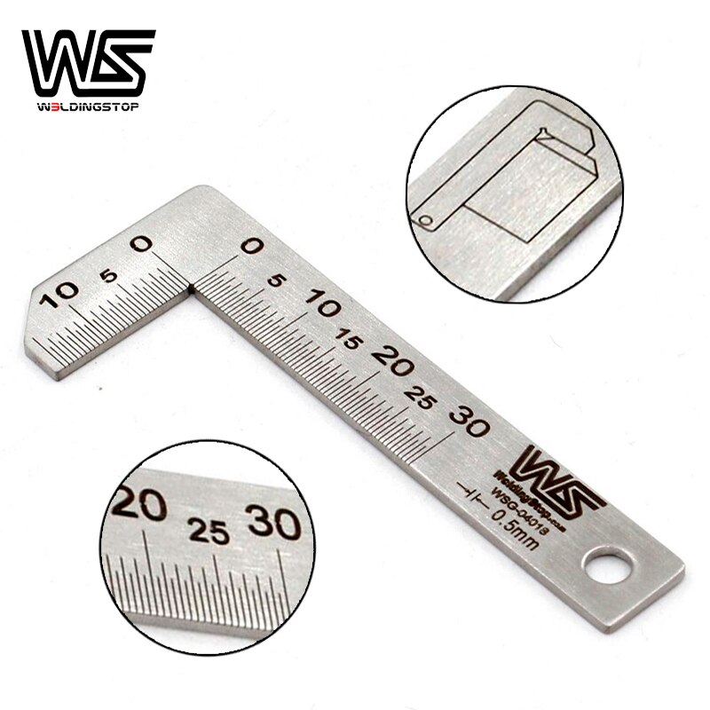 chamfer ruler 90 degree ruler right angle square 0.5mm welding gauge measure tool