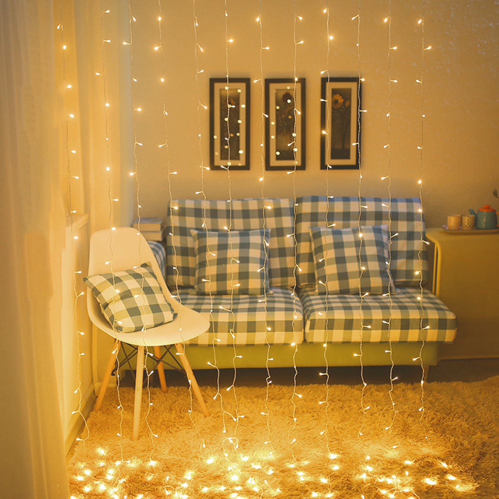110V 220V extérieur éclairage rideau guirlande mur LED lampes de mariage fête jardin chaîne décoration de la maison fée lumière