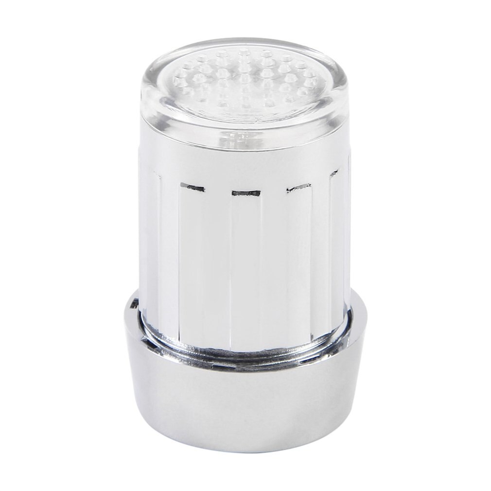 7 Kleuren Unieke Led Light Water Glow Kraan Tap Rvs Water Tap + Kraan Omschakelklep Adapter Connector