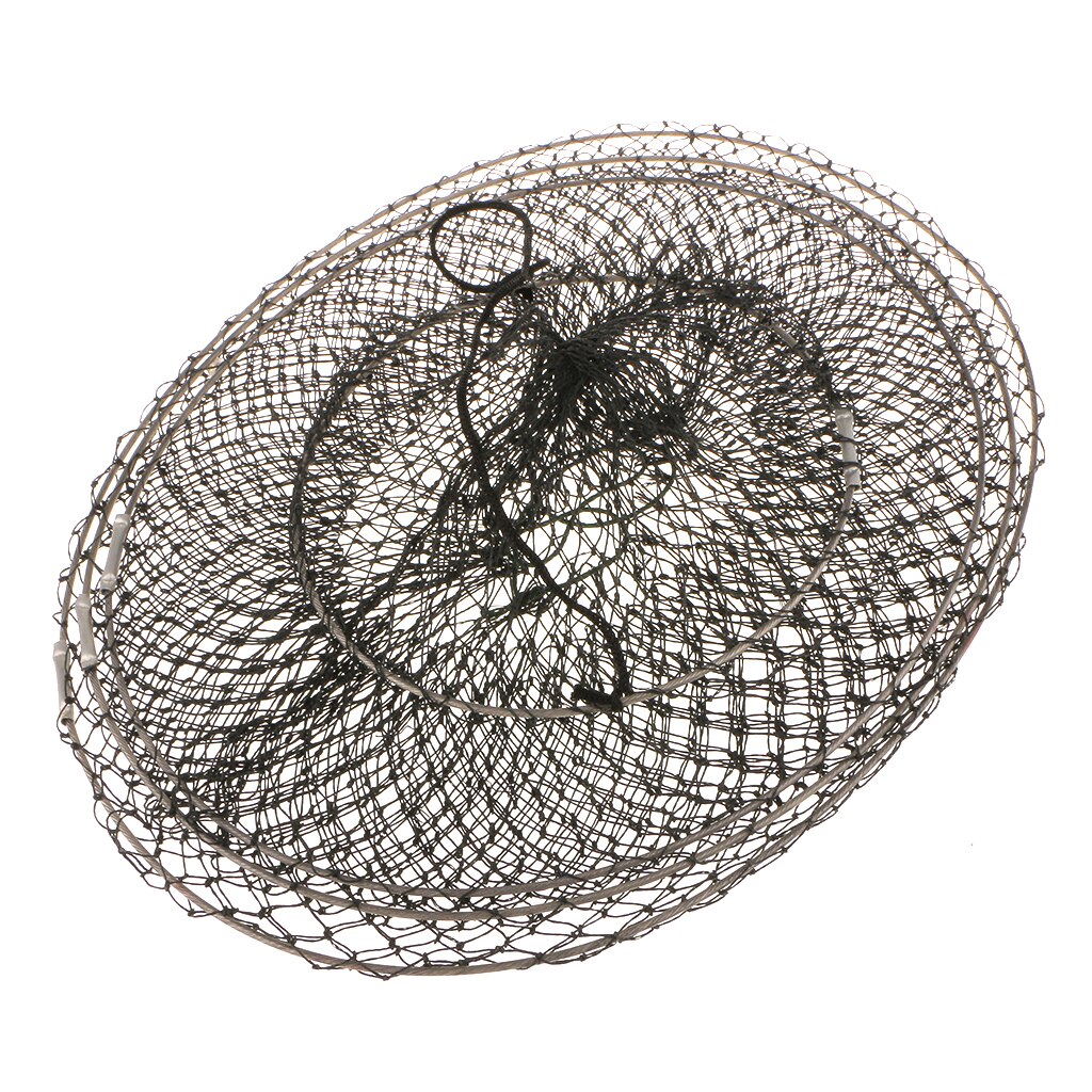 Foldable Fishing Gear Crabs Crawdad Shrimp Crayfish Trap Keep Net Cages