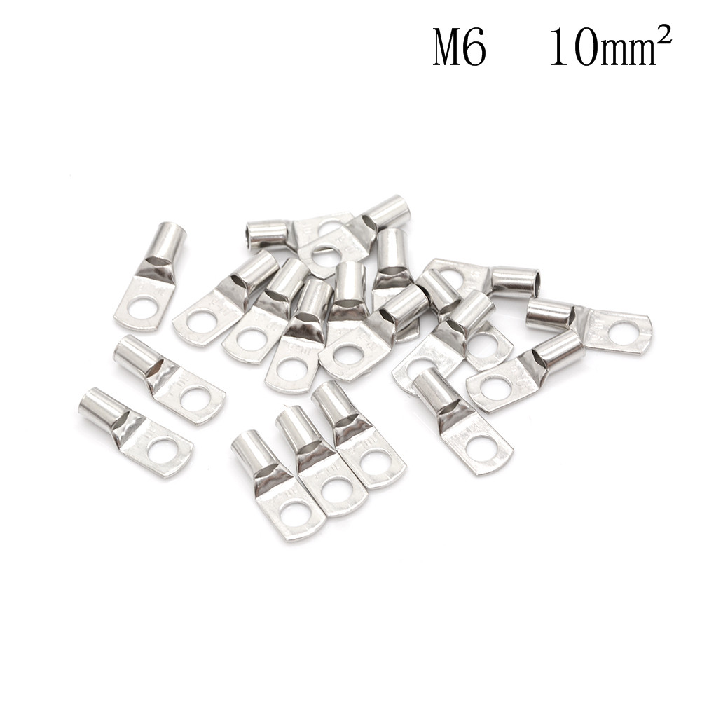 20 stk  sc6-5/6 m4/m5/m6/m8 bolthul fortinnet kobberkabelsko batteriterminaler 4 mm 2 6 mm 2 10/16/25 mm 2 35/50 mm 2 4mm 5mm 6mm 8mm: M6 10 mm 2