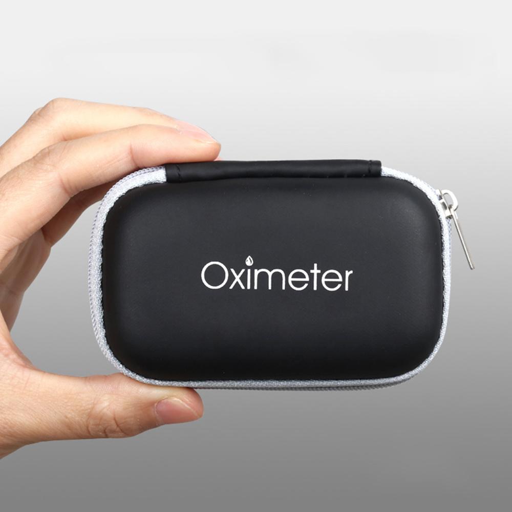 Hard EVA Travel Oximeter Protecive Case Bag Portable Zipper Carry Pouch Box for Fingertip Pulse Oximeter Storage Bag Case