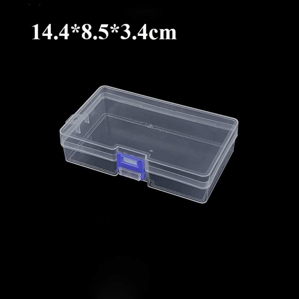 Diy Kleine Vierkante Clear Plastic Opbergdoos Voor Sieraden Diamant Borduurwerk Craft Bead Pil Thuis Opslag Accessoires