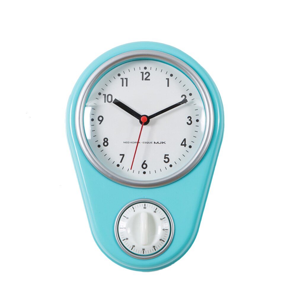 1pc Wall Clock Modern Reloj Pared Kitchen Timer Wall Clock Household Timer Modern Style Without Battery For Home (Red): Blue