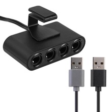 4 PortsUSB adapter Voor GameCube GC Controllers USB Adapter Converter voor Nintendo Wii U PC voor PC Game Accessoire