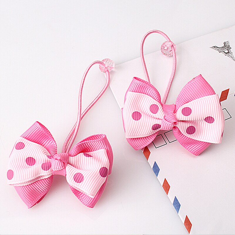 7 pièces/ensemble mignon enfants bandeau bébé fille chapeaux nœud Barrette bandeau nouveaux enfants bébé Dot ensembles bandeau