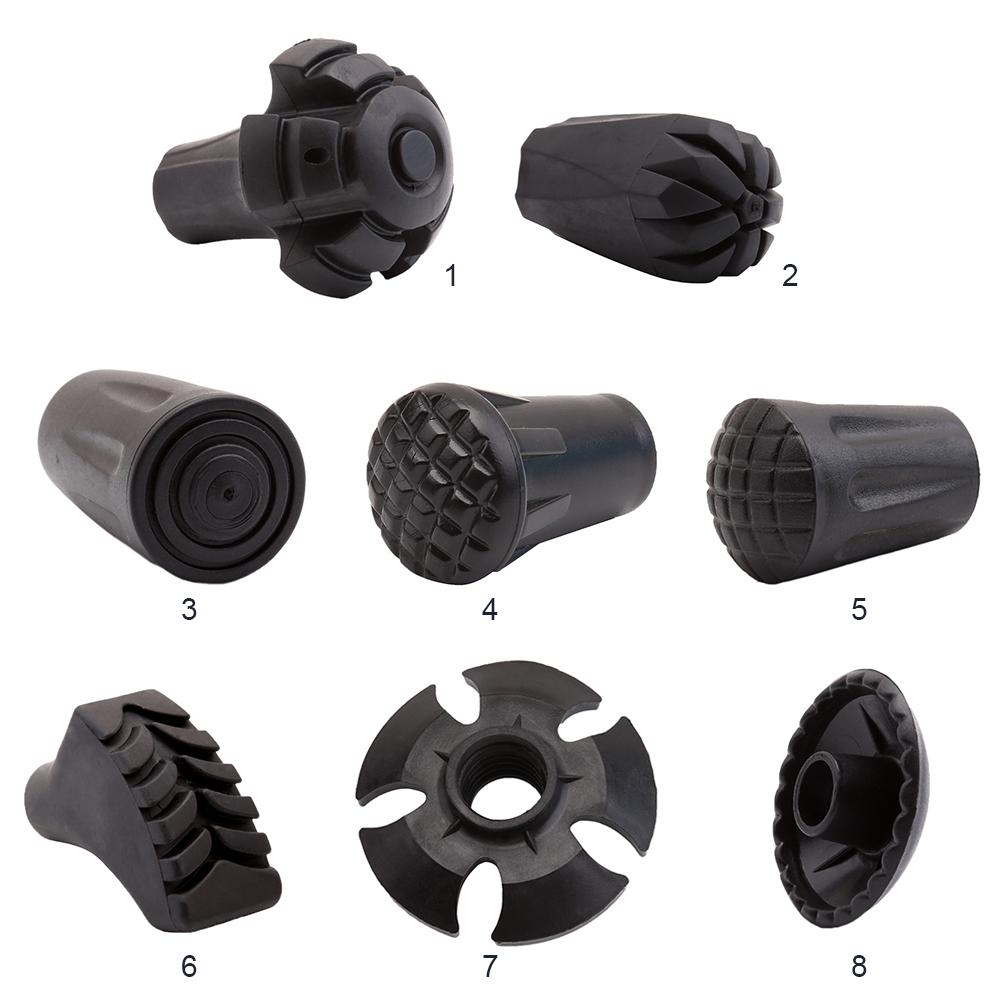 Trekking Pole Verstelbare Wandelstok Wandelen Accessoire Ronde Voeten Staaf Schoen Snowflake Tower Staaf Tip Case Plastic Rubber Pvc