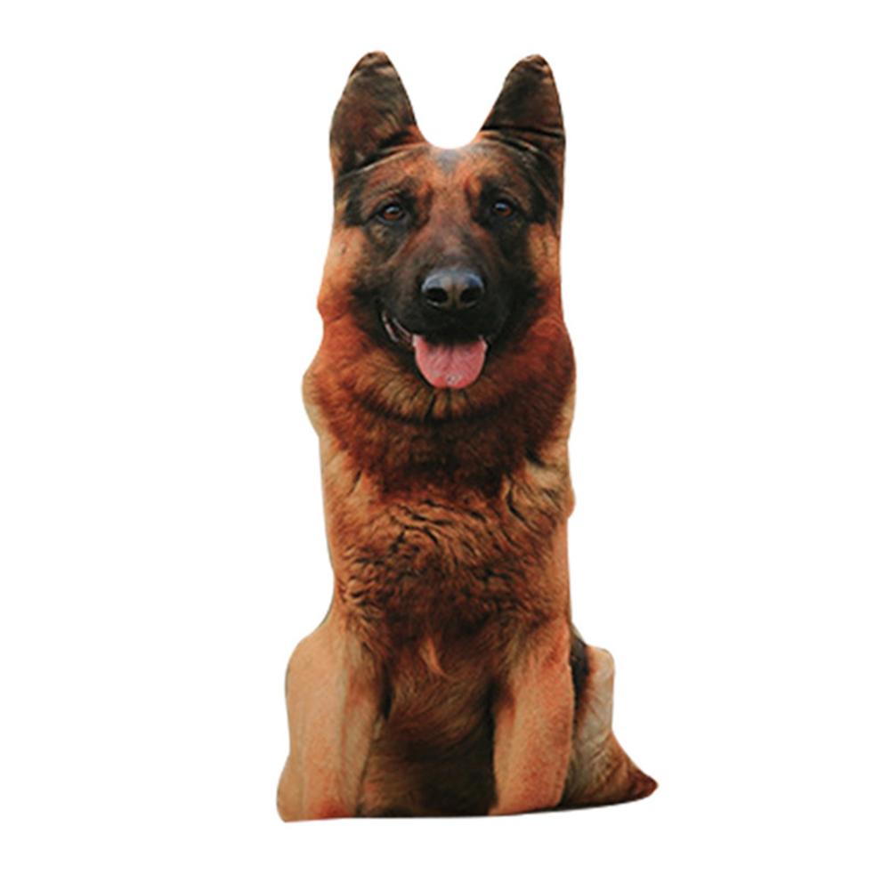 Innovativ 50cm 3d plys legetøj simuleret pude pude til hundeform: Ulv hund