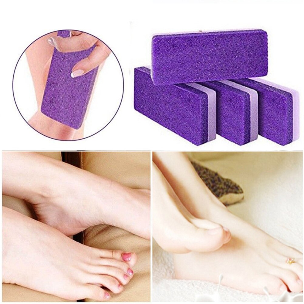 Piedra pómez para los pies esponja piedra pedicura piedra pómez para los pies piedra herramientas de pedicura para los pies callos exfoliar durezas eliminar depurador de pedicura