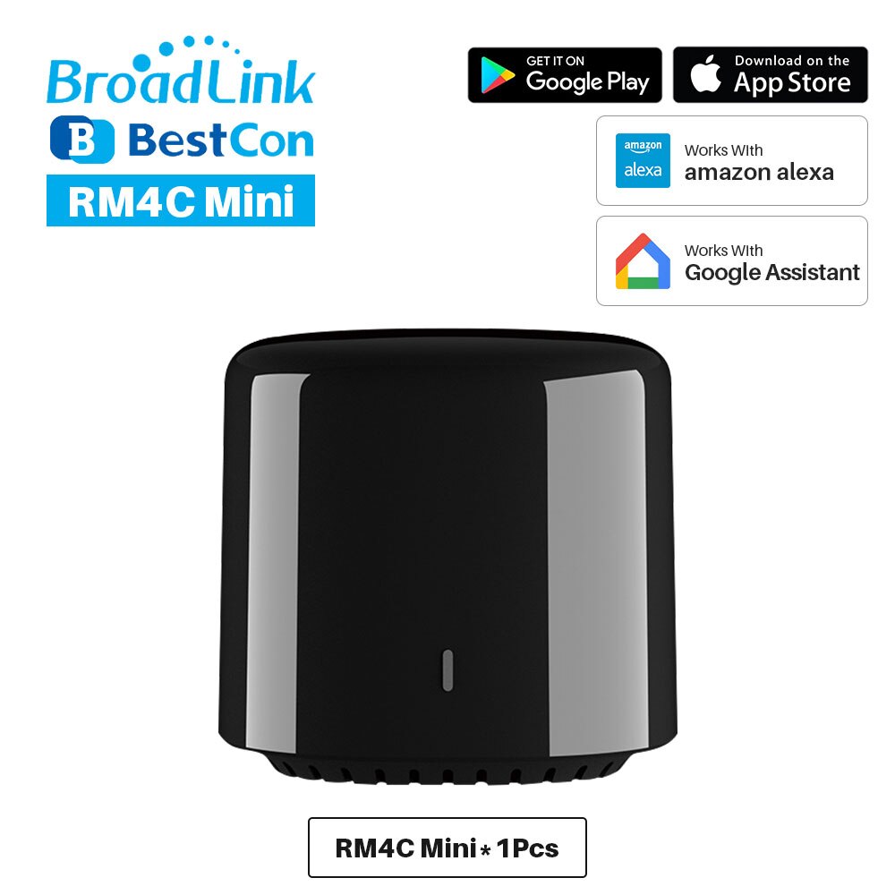 Broadlink  rm4 pro  rm4c mini universel intelligent fjernbetjening smart home automation kompatibel alexa google home: Mulighed 1