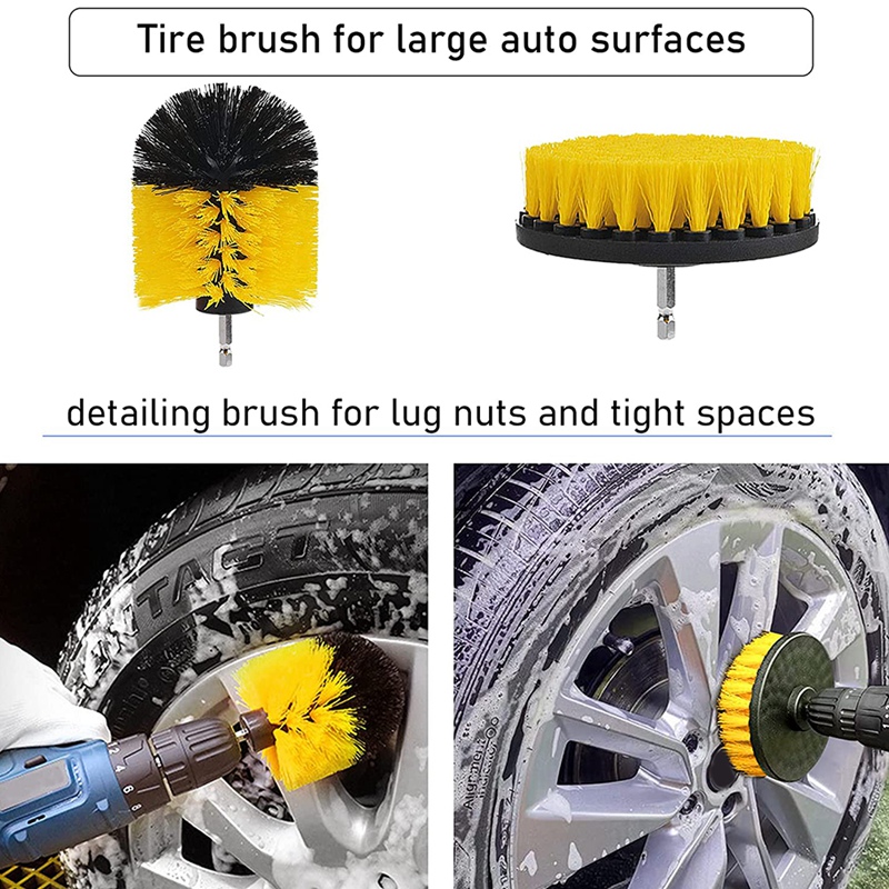Juego de cepillos de limpieza para coche, conjunto de 16 piezas para limpiar el polvo y la suciedad, Interior y Exterior, cuero, respiraderos