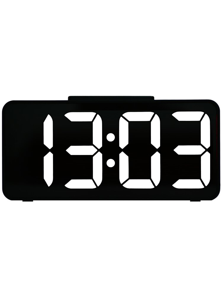 LCD Display Analog Digital Clock Table Living Room Desk Digital Clock Wifi Silent LED Luminous Tafelklok Home Decoration BF50DC