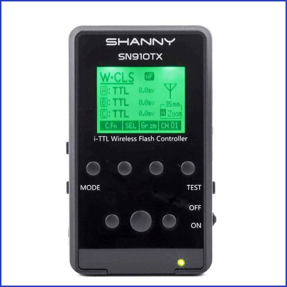 Shanny SN910TX 2.4G Draadloze Radio Signaal Systeem 1/8000 S Af-focus i-ddl Speedlite zender voor Nikon/Shanny SN910EX-RF