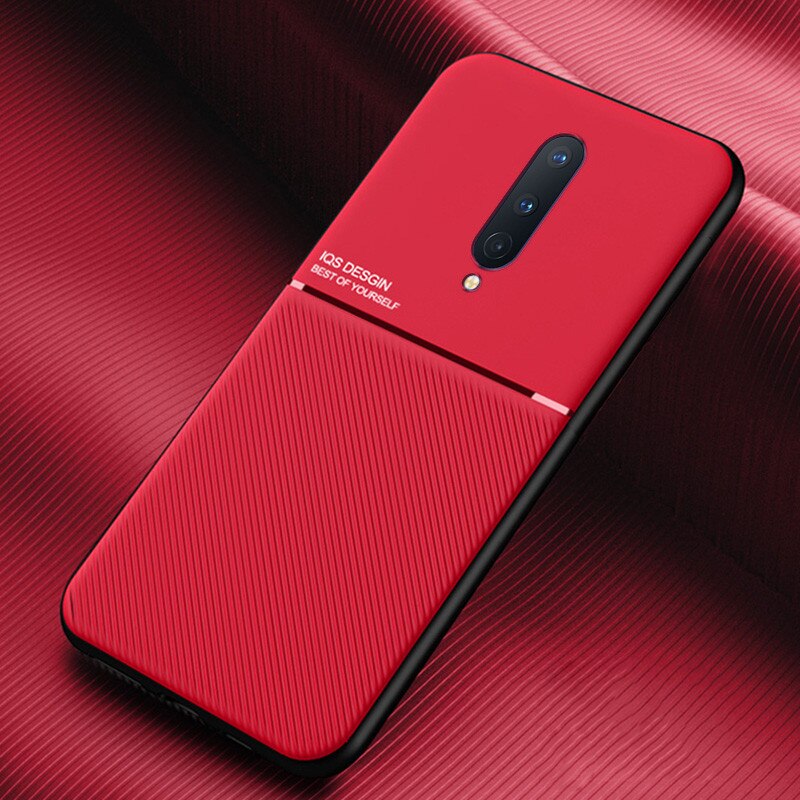 Shockproof Case for Oneplus 9 7 8 T Pro Silicone Skin case for One plus Nord 7T 8T 7Pro Ultra Support Car Magnetic Holder Cover: For Oneplus 9 / Red