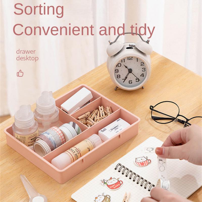 Bureau Lade Organizer Bureau Diversen Briefpapier Opbergdoos Bak Cosmetica Make-Up Organizer Home Office Lade Divider Container