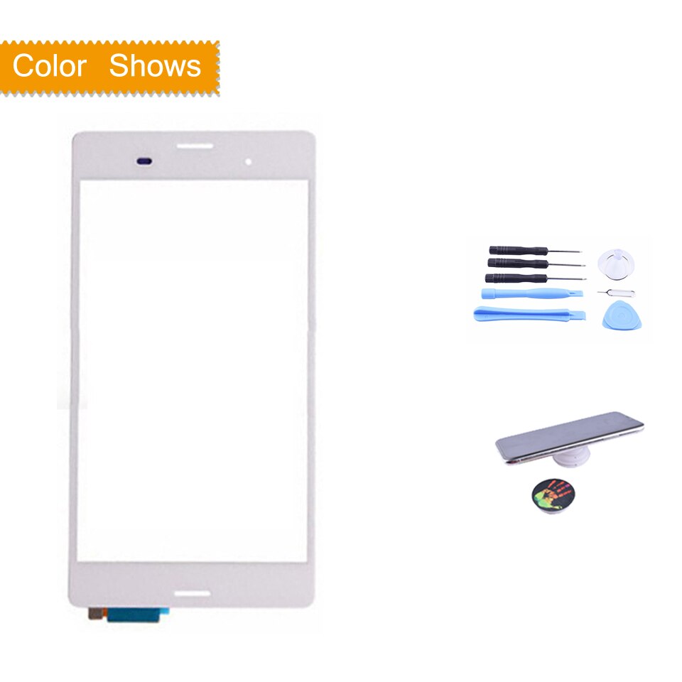 Touchscreen For Sony Xperia Z3 D6603 D6643 D6653 D6616 Touch Screen Digitizer Front Outer Glass Touch Panel Sensor Lens NO LCD: white with gift
