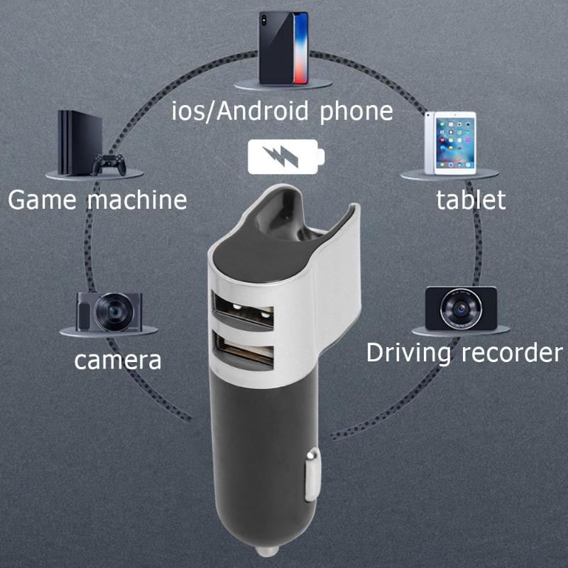 M10 Bluetooth 4.2 A2DP MP3 Player FM Transmitter Dual USB Ports Car Charger