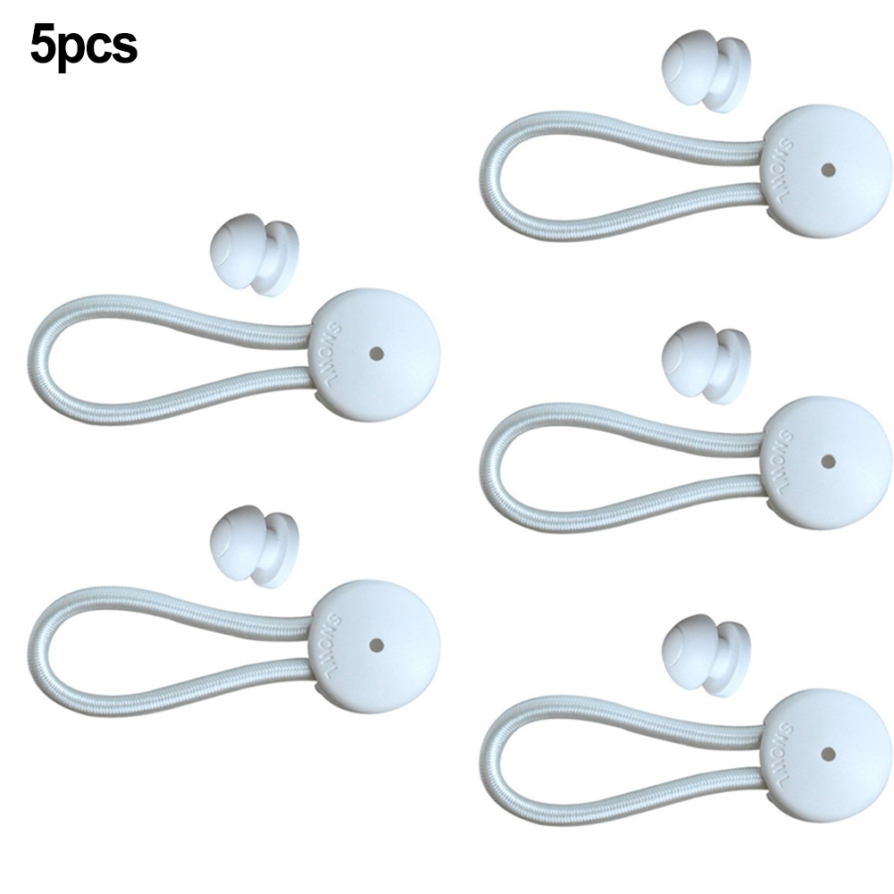 Sujetador de cordón de choque, Clip de cuerda elástica para acampar, longitud elástica, tienda, barco, yate, cubierta RV, remolques, peso con perilla