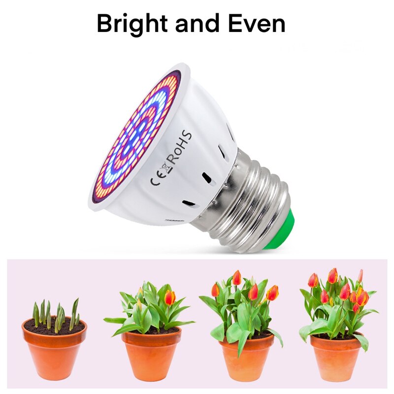 Lámpara LED de espectro completo cfl para cultivo, sistema de floración hidropónica IR UV para jardín, 110V, 220V, E27, E14, MR16, GU10, planta de interior