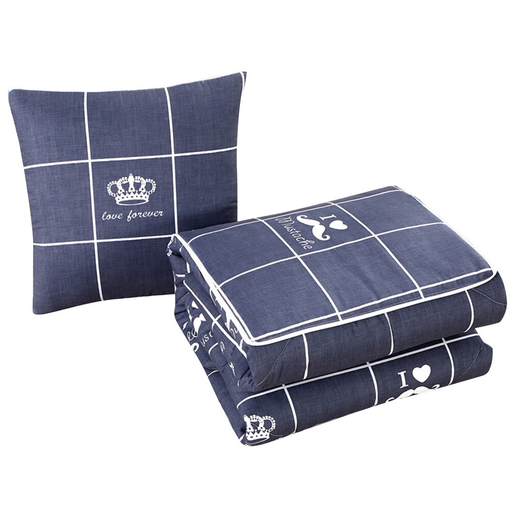 2 in 1 slaapdeken zachte comfortabele opvouwbare deken kussen quilt met rugkussen huisdecoratie bj: 12