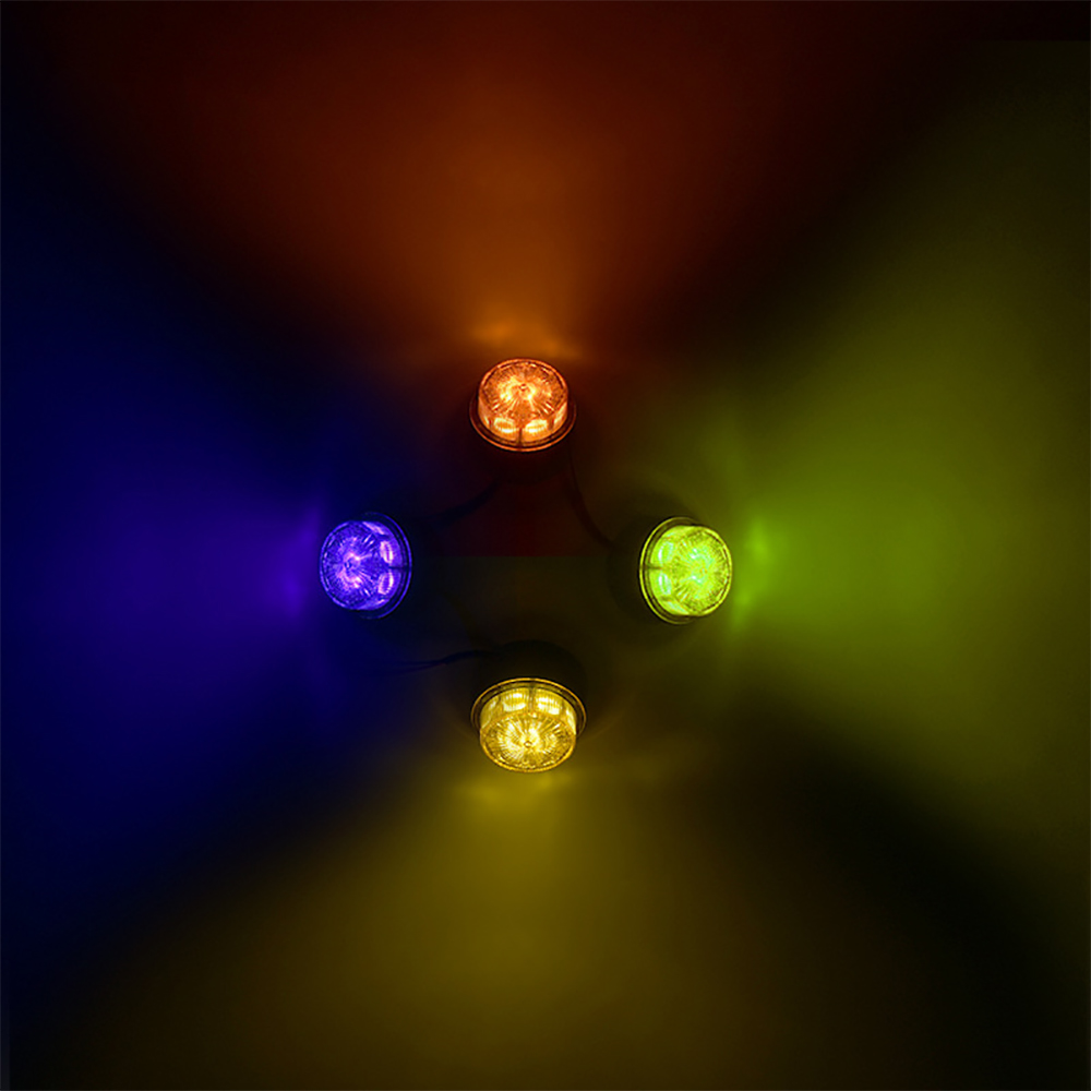 1 stk. 12v stk. 24v led-strobelys for biler, roterende varsellys, blinkende nødlys, varebil, lastebil, sidelys, indikasjonslys