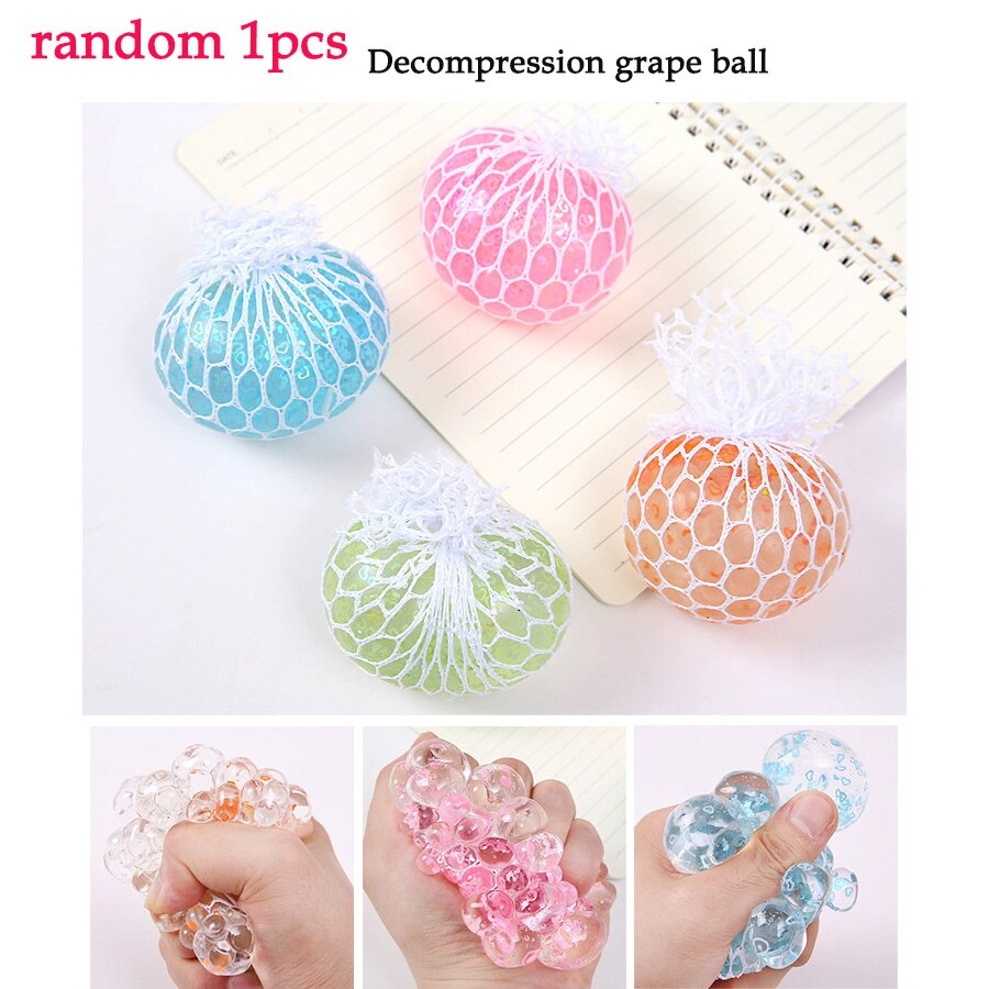 Pineapple Anti Stress Grape Ball Vent Decompression Toys for Children Stress Autism Funny Gadget Pops Toys Adults: 01