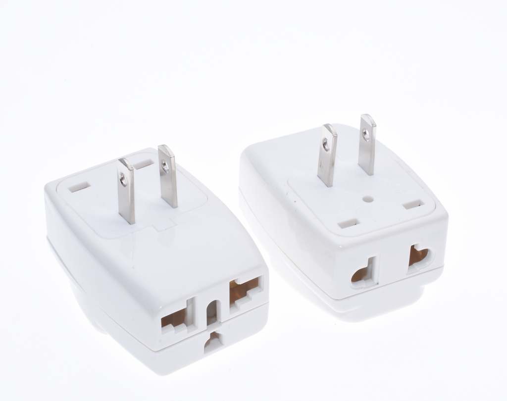 1pcs/t extended 3 outlet socket splitter US USA AC Power Plug Home Travel Converter Adapter Adaptor Mexico USA Wall charger