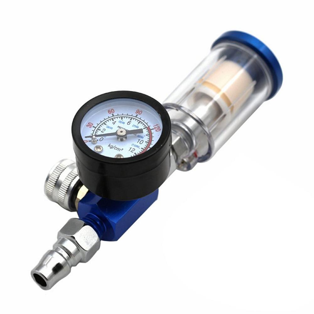 Pneumatisk sprøjtepistol trykregulator halegitter fugtfilter olie-vand separator kobberkerne fiber lille vandgitter