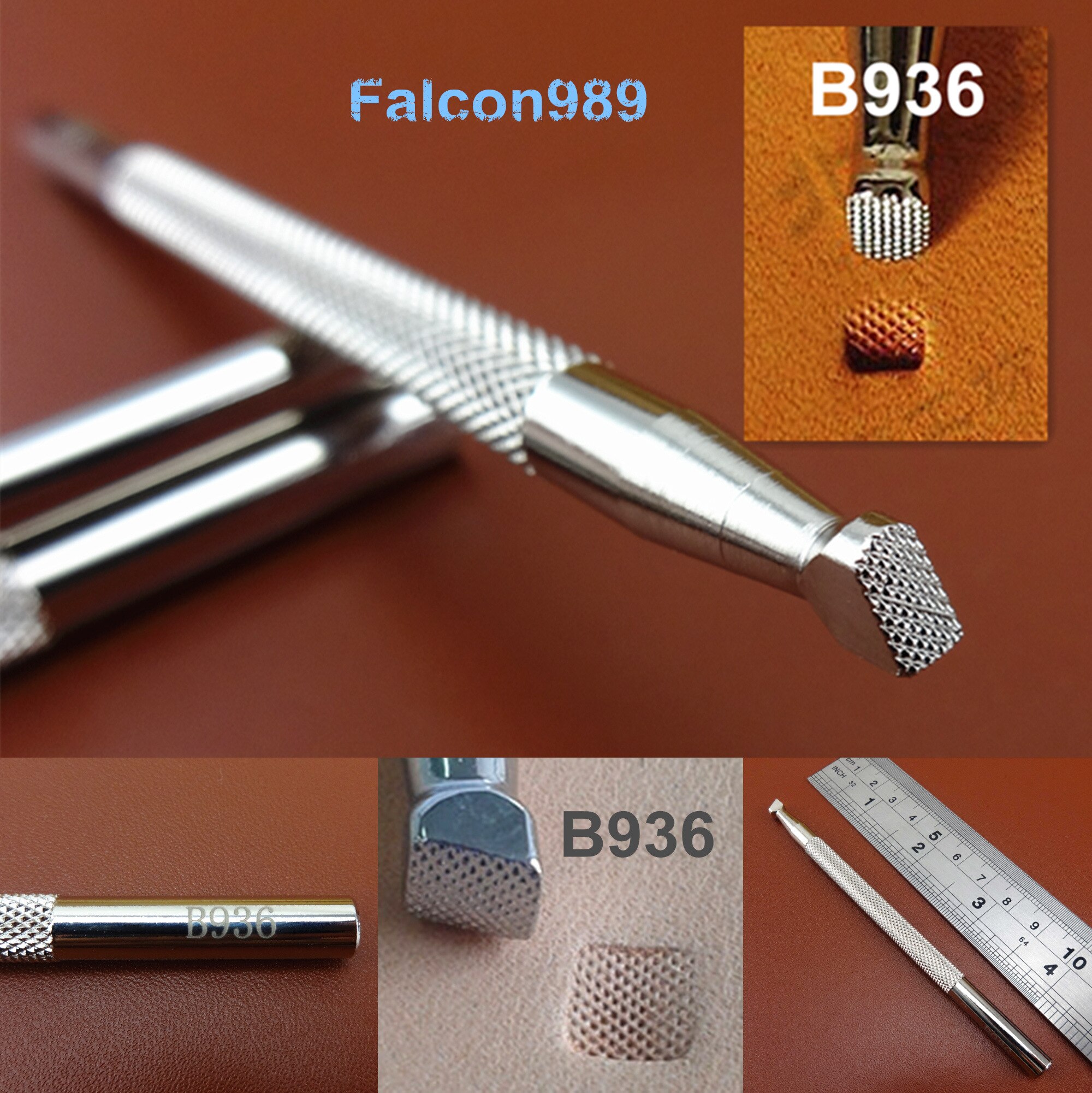 1pc Rvs Leather Craft Carving Stempelen Stempel Punch Stamper Tool Master Lederen Stamper-Beitel Prikken Iron Priem