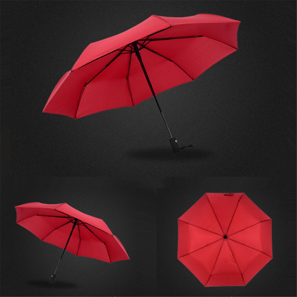 Populær automatisk paraply vindtæt herre sort kompakt bred auto åben tæt letvægt
