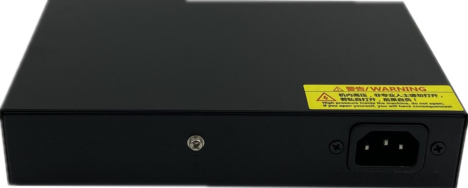 6 Port PoE Net Switch 4CH PoE Injector Power Over Ethernet 10/100Mbps IEEE802.3af/at 1,2+/3,6- DC52V 100W Metal Shell