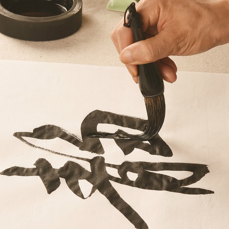 Calligraphy Brush Extra Large Chinese Calligraphy Brush Caligrafia Ox Horn Penholder Painting Writing Brush Pen Tinta China