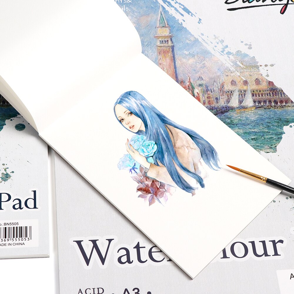 A3 A4 A5 Sketch Book Stationery Watercolor Paper Sketch Notepad For Painting Drawing Diary Journal Notebook