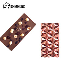 SHENHONG Rhombus Candy Molds Polycarbonate Chocolate Moulds Confectionery Dessert Bake Tray Pastry Tools Kitchen Bakeware