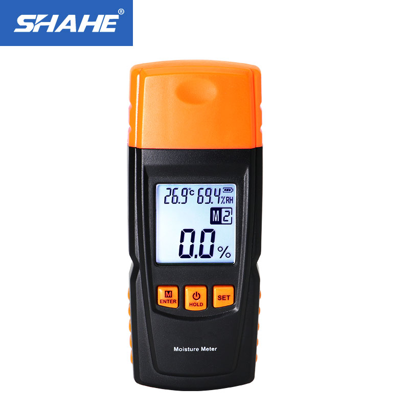 Shahe Digitale Vochtmeter 2 ~ 70% Hout Vochtmeter Hygrometer Vochtigheid Tester Timber Vochtige Detector Lcd Display