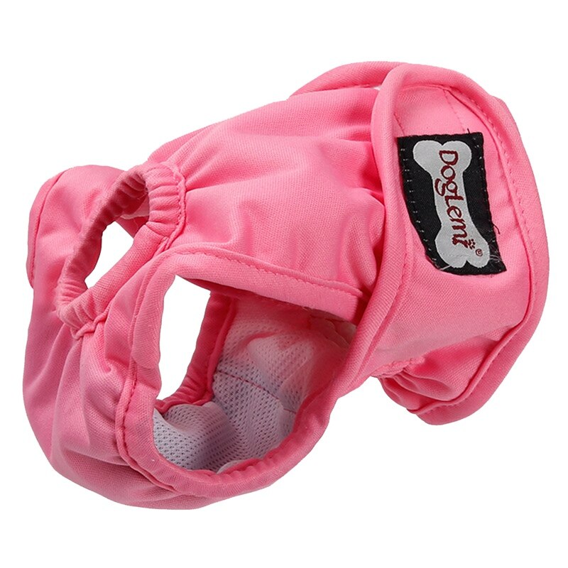 Dog Diapers Female Dog Shorts Breathable Physiological Pants Female Diaper Dog Sanitary Pants Underwear Briefs for Dogs: Pink / XS