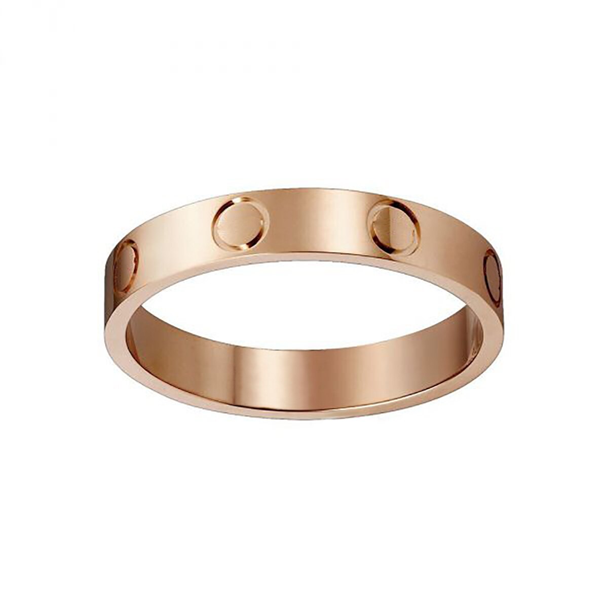 Wedding rings for women rose gold Stainless Steel jewelry Screw crystal Zircon party acero inoxidable joyeria mujer ring