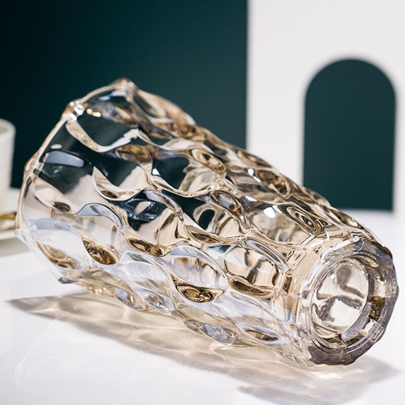 Amerikansk stue model værelse hotel håndlavet ryukuang krystal glas vase blomsterarrangement dekorative redskaber og ornamenter