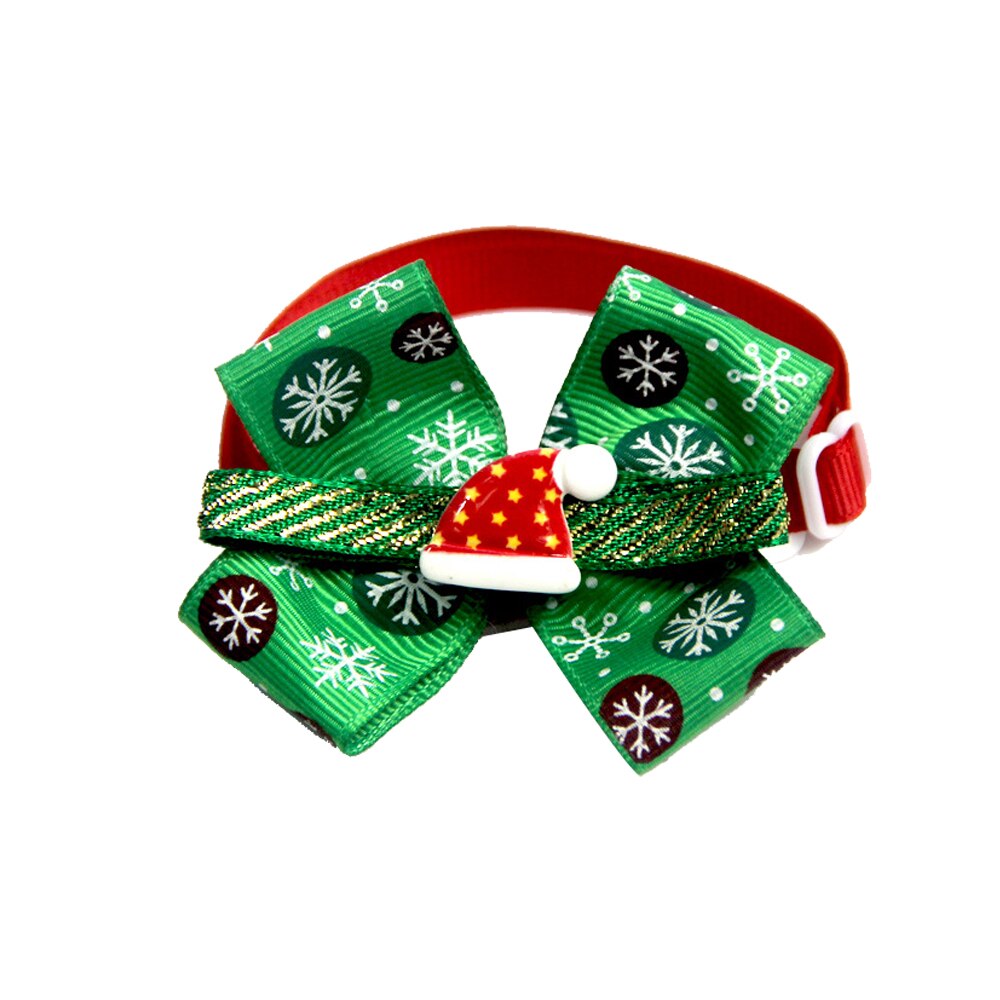 Collar navideño para perros y gatos, pajarita para perro, correa ajustable para el cuello, accesorios de aseo para perros y gatos