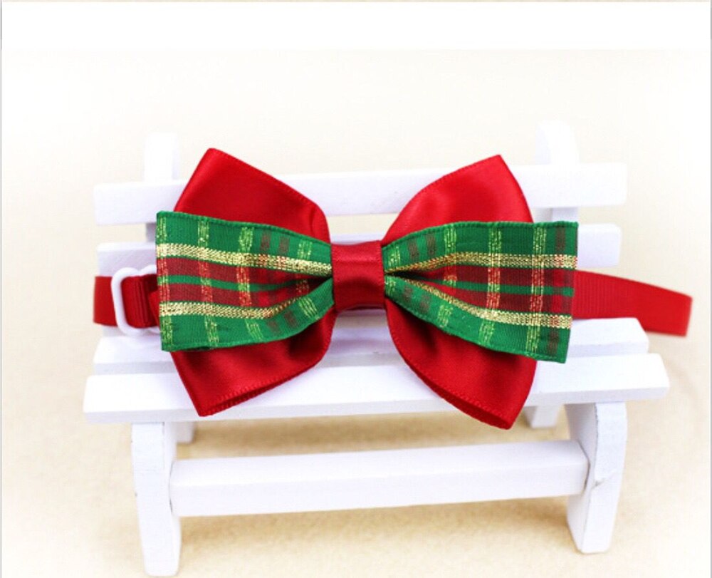 Accesorios de Navidad para mascotas corbata de perro y gato suministros para mascotas cachorros de peluche gatos miniatura accesorios para mascotas collar