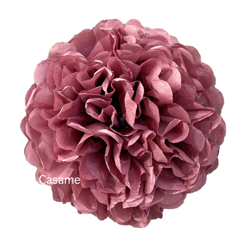 6 Stück 10 Zoll/25 cm lebendige Papier-Blumengirlande – handgefertigte, farbenfrohe, wiederverwendbare Partydekoration für Hochzeit, Geburtstag, Weihnachten: See blau