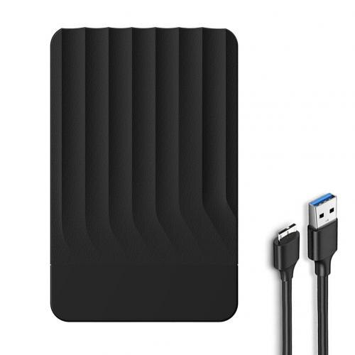 USB 3,0 2,5 zoll SATA Externe Gehäbenutzen Silikon Schutz Festplatte Festplatte Kasten: Schwarz