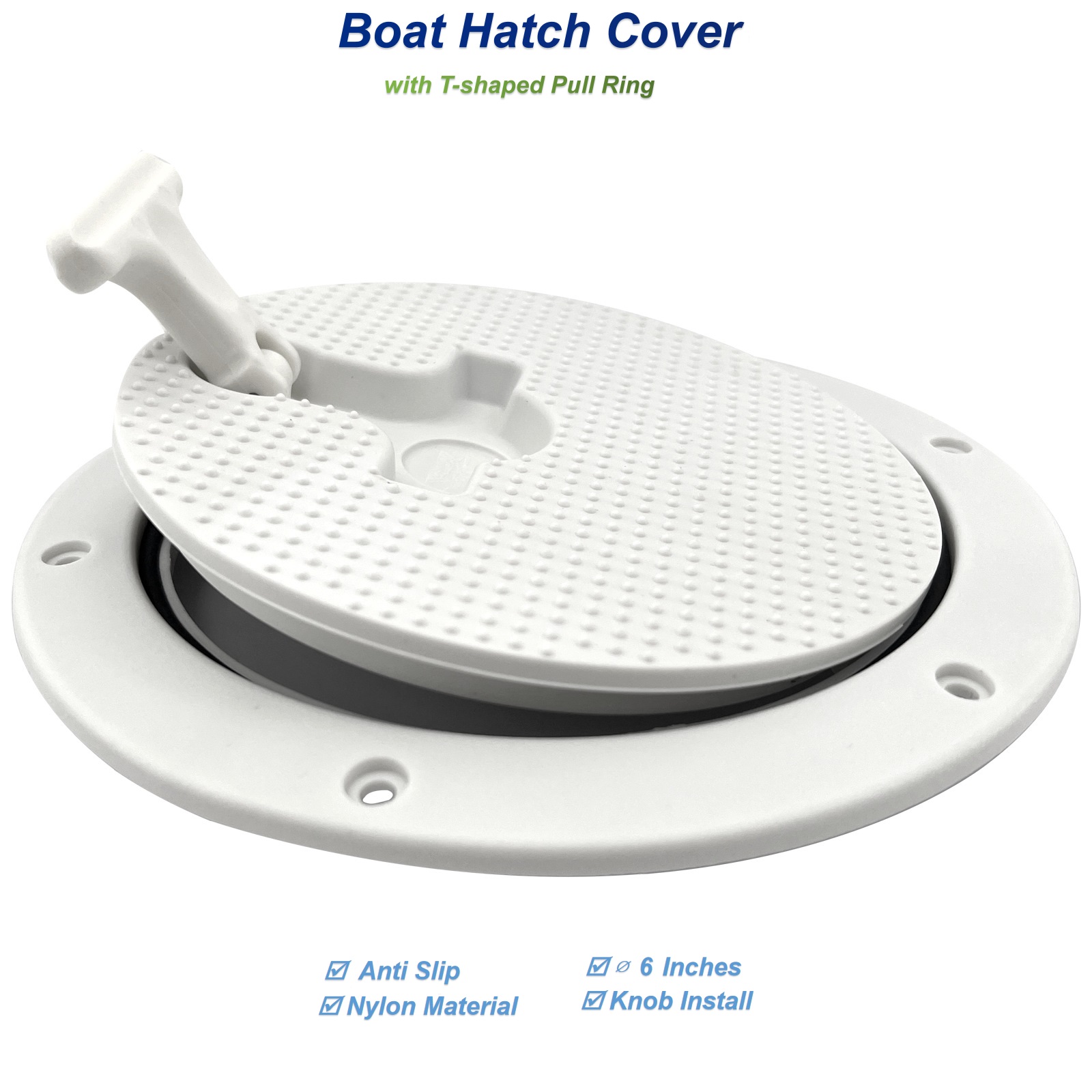 6 Zoll Boots luken abdeckung mit T-förmigem Zugring für Yacht Marine Inspektion RV Zugang Dichtung knopf Installation Hardware Teile