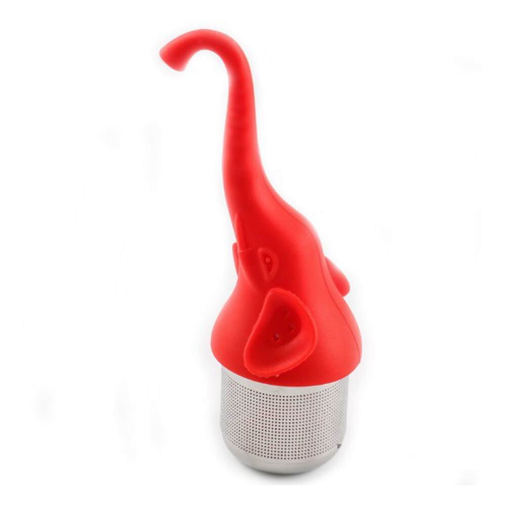 1pc söta flamingo tesil tepåsar silikon lösbladste teinfuser filter diffuser rolig tecknad tetillbehör ananas