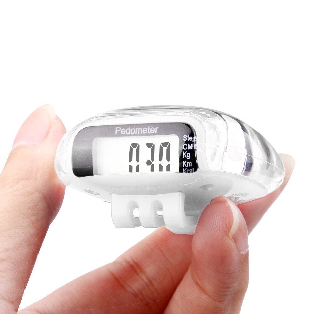Kleine Lcd Stappenteller Walking Stappen Calorie Afstand Tellen Teller Rijden Afstand Indicator Calorieverbranding Indicator W