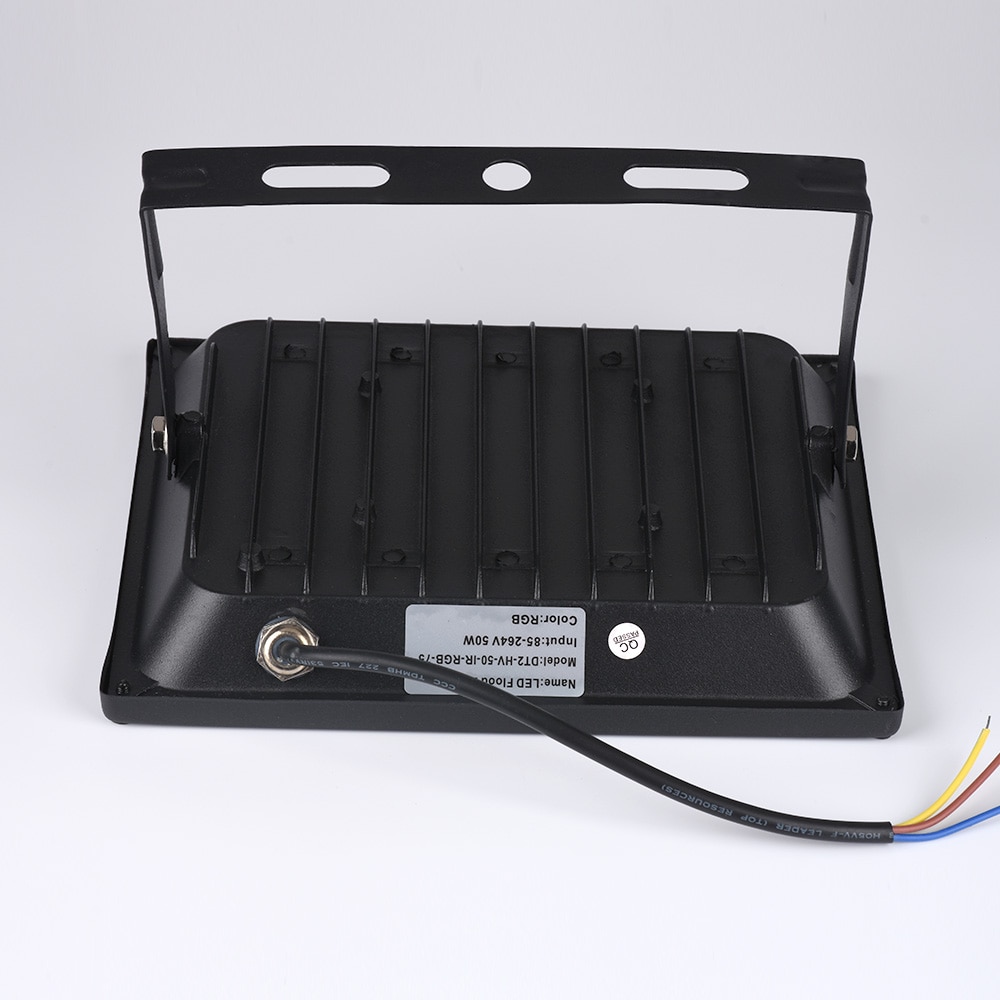 Led flomlys 10w 20w 30w 50w spotlight rgb/kaldhvit / varmhvit utvendig spotlight  ip65 led utelys