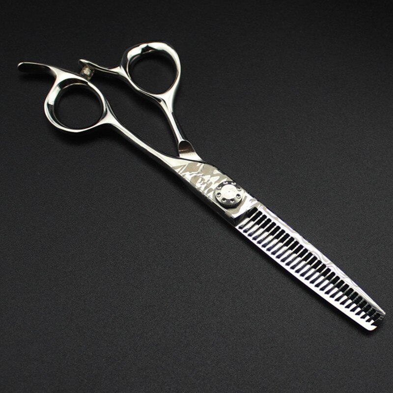 Damascus steel 6 '' cut hair scissors hair cutting barber makas haircut thinning shears set hairdressing scissors: thinning