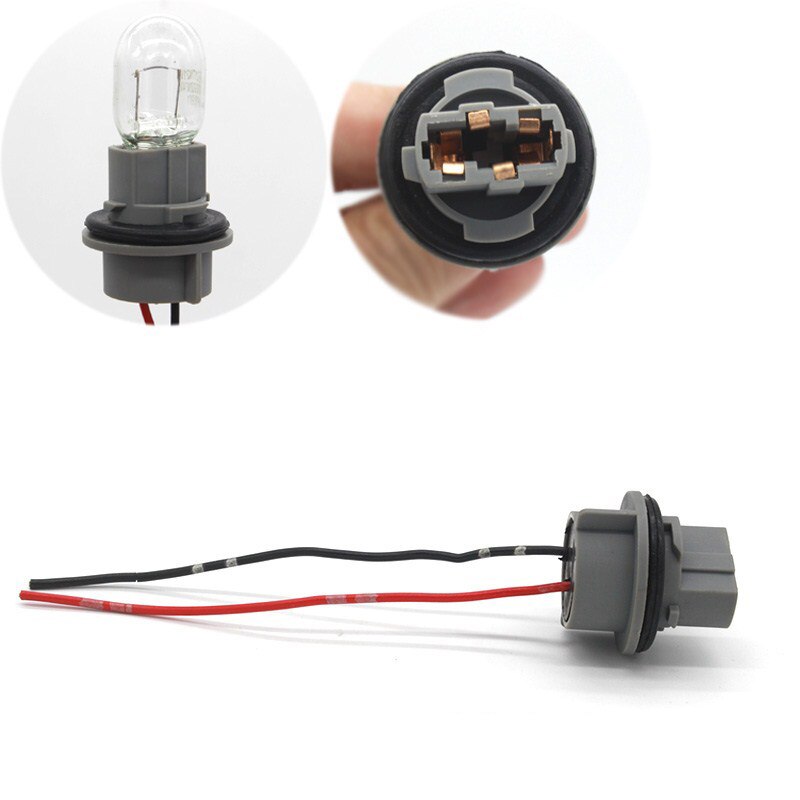 Douille d'ampoule T13 T20 7440 7443 W21W W21 5W, adaptateur, faisceau de câbles pour clignotant de voiture, accessoires de Base de lumière de frein 2 pièces: For T20 7440 w21w